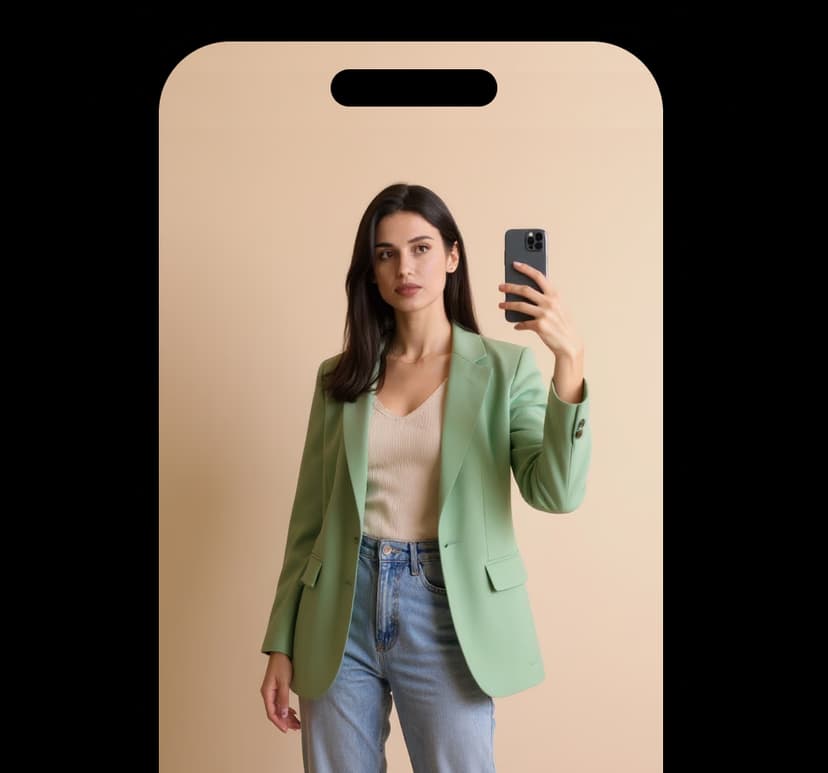 iPhone Try-On Mockup